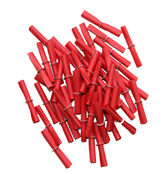 Röllchenlose Gewinne: 50er Pack, rot, Los-Nr. 1-1000